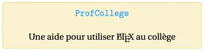 Prof Collège